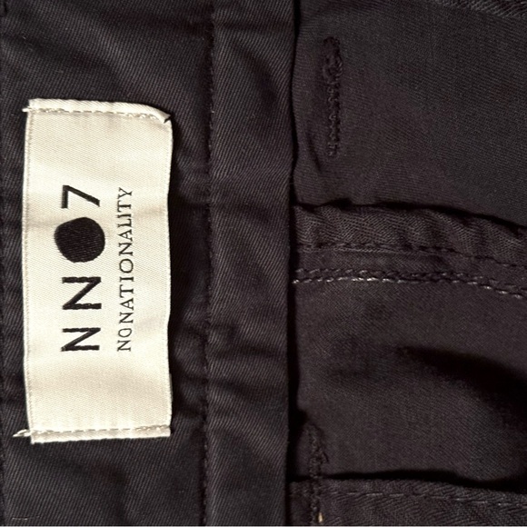 NN07 Crown 1004 Straight-Leg Brushed Organic Cotton Navy Blue Twill Shorts 32 - Picture 7 of 9